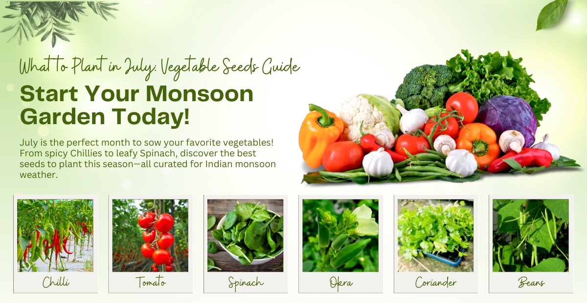 Top 6 Vegetable Seeds from Pick Your Plant in July